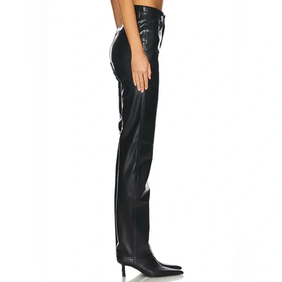 NWT Agolde 90s Pinch Waist Recycled Leather High Rise Pants Size 31 - Picture 2 of 11